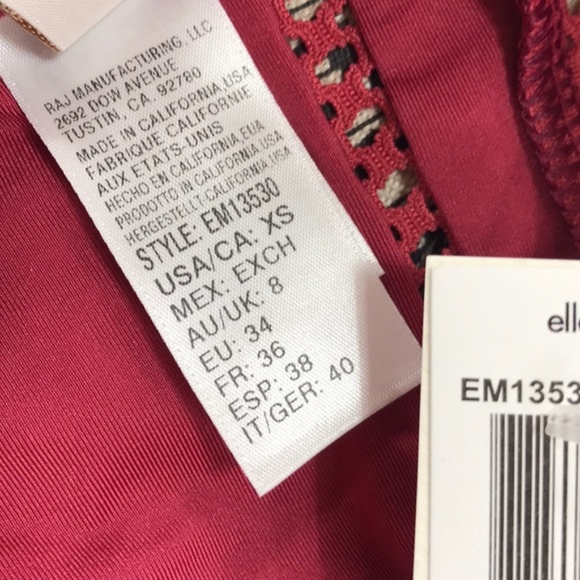 Ella Moss V-Neck Solid One-Piece Swimsuit - Picture 5 of 7